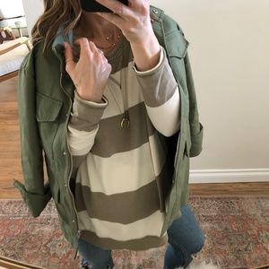 Rugby Stripe Oversized Tee